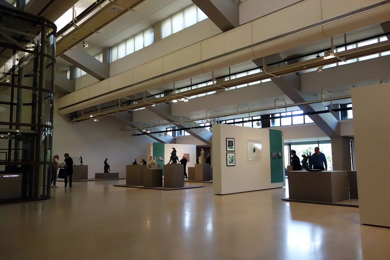 Open gallery hall inside the Centro de Arte Moderna Gulbenkian